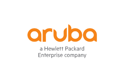 A black background with orange letters that say aruba.