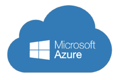 A cloud with the microsoft azure logo on it.