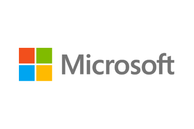 A black background with the microsoft logo.