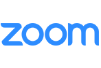 A zoomed in logo is shown on the side of a black background.