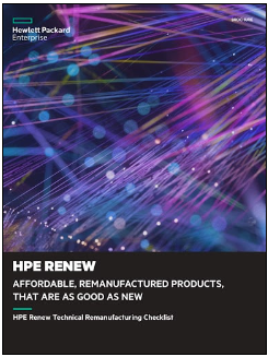 A picture of the cover of an article about hp renew.