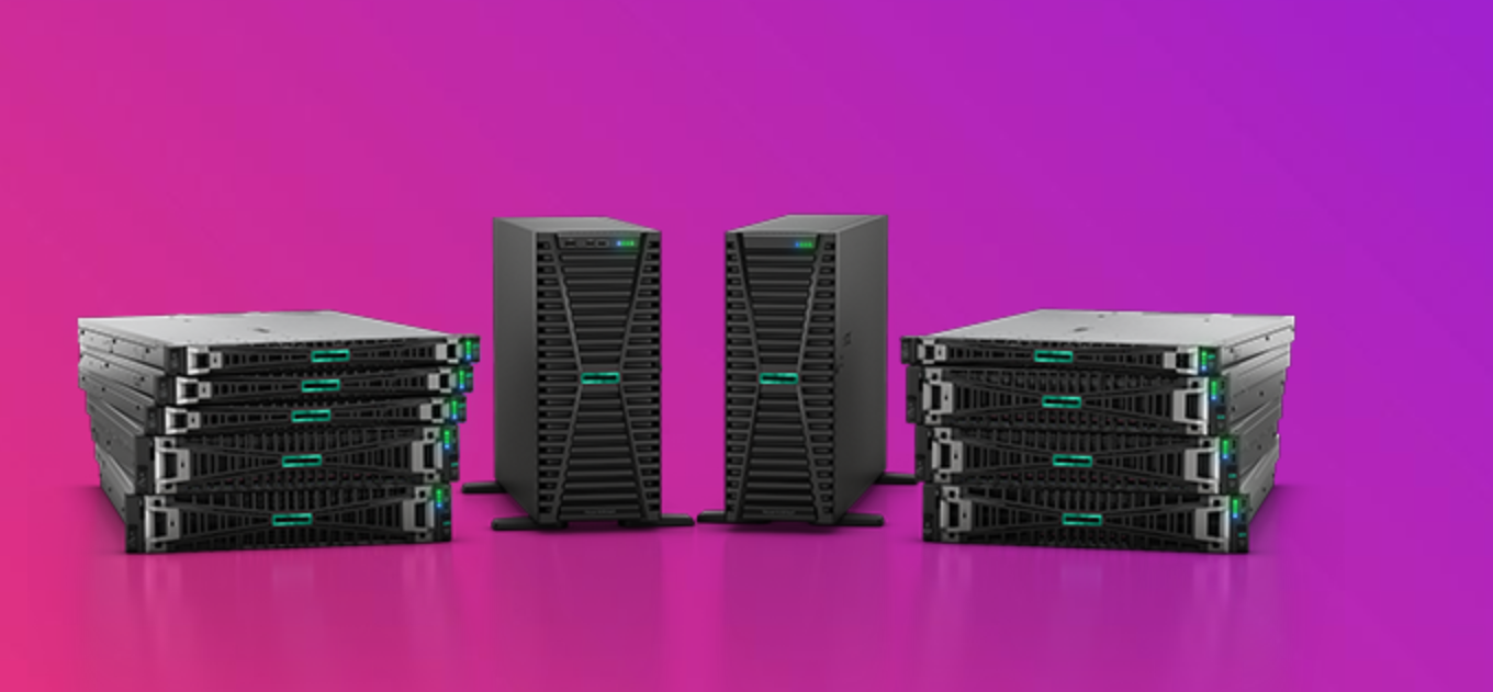 A group of servers sitting on top of each other.