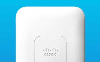 A close up of the cisco aironet 1 2 0 0 series access point.