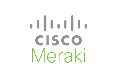 A black background with the word cisco and meraki.